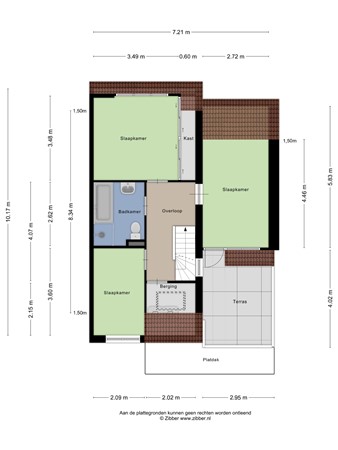Floorplan - Veenzoom 1D, 2804 CA Gouda